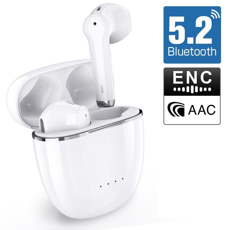 ワイヤレスイヤホン Bluetooth5.2 残量表示 箱収納自動充電 apt-X & AAC対応 片耳両耳 自動ペアリング 通話可 IPX7防水 カナル型 Siri対応