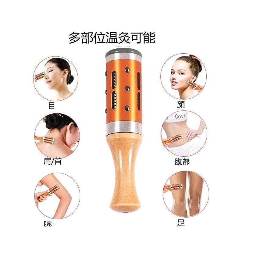 商品名：温灸器サイズ：15.5*4*.37cm素材：木材+アルミ合金+ヒスイ(1)温灸器の熱源は・切り艾プレミアム 30：1 直径1.8cm・高さ2.7cmでご使用ください。（付属無し）(2)【特徴】